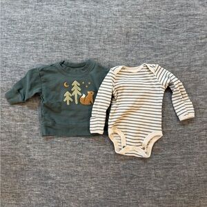 Carter’s bodysuit and sweater set